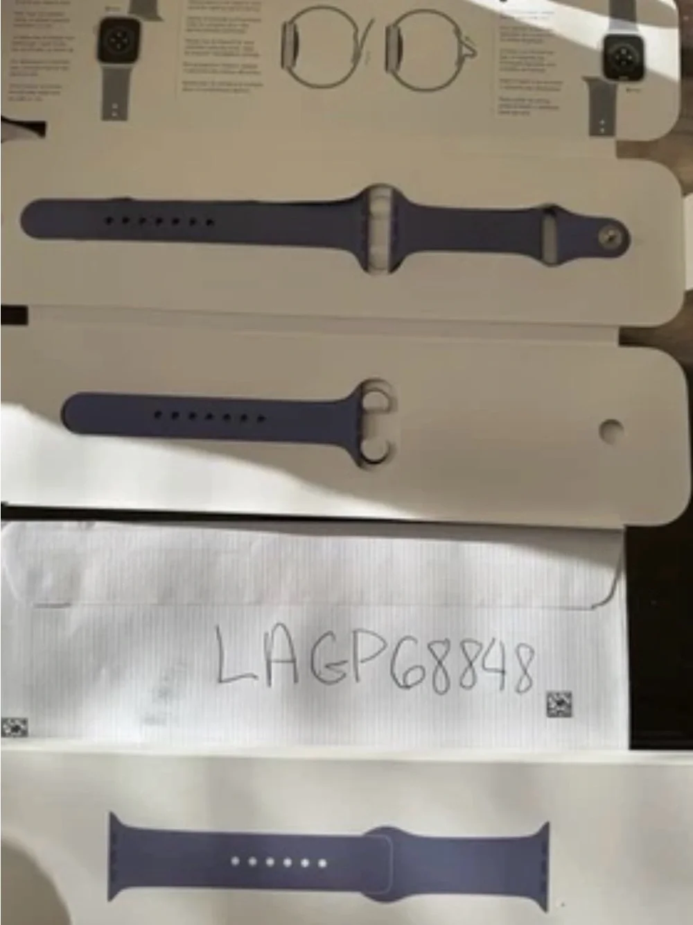 Apple Watch Series 7 | 45 mm | Starlight Casing with English Lavender Watchbands